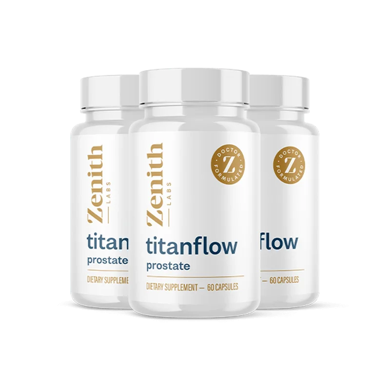 TitanFlow Men's Wellness Relief Supplement — 3 Bottle / 90 Day Pack